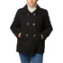 Cappotto corto doppiopetto nero da donna Swish Jeans, Abbigliamento Donna, SKU j613000165, Immagine 0